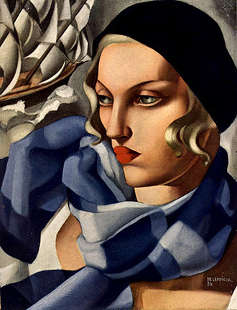Tamara de lempicka 1930 Le foulard bleu